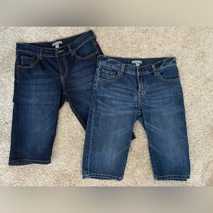 Accepting offers- Dark Wash Knee-Length Denim Shorts